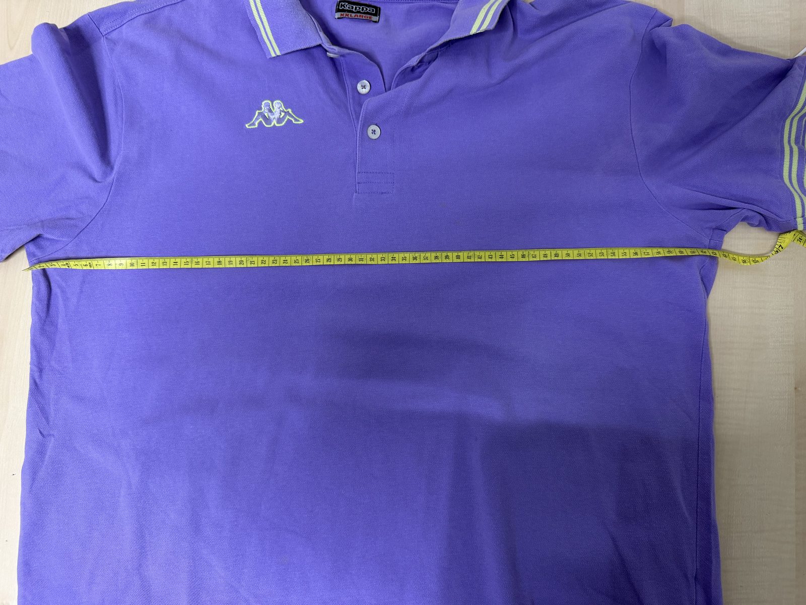 Polo Kappa manga corta Talla XL morado retro deportivo vintage — foto 7