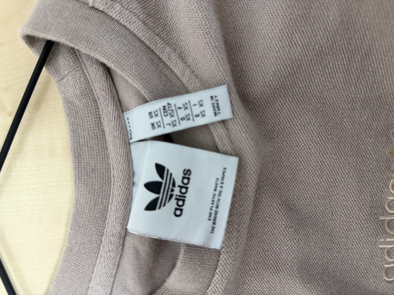 Sudadera Adidas Originals Marrón Trébol Bordado Vintage Streetwear — foto 4
