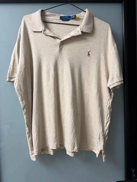 Polo Ralph Lauren Custom Slim Fit Talla XL Beige Vintage