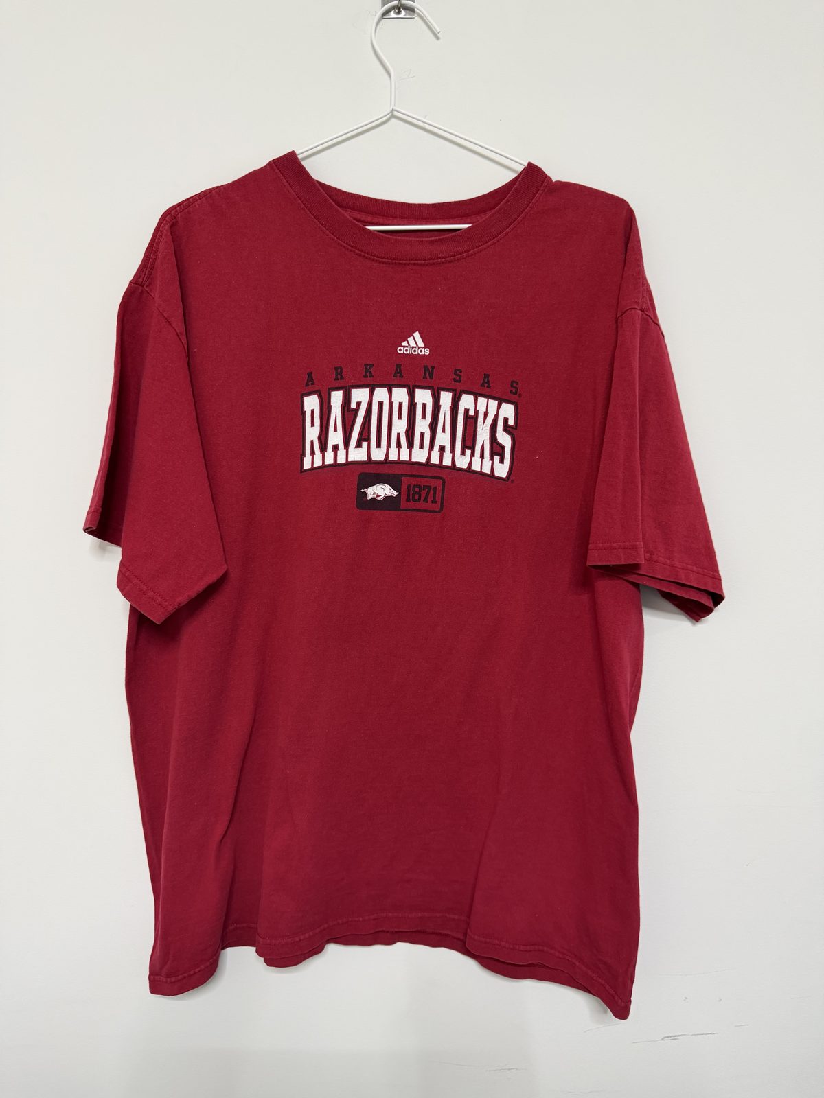 Adidas camiseta Arkansas Razorbacks Talla L Vintage NCAA