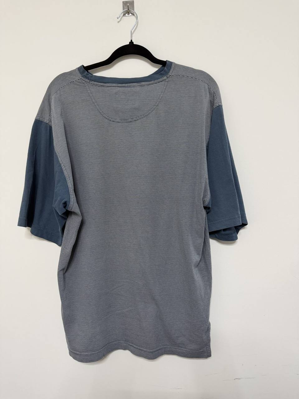 Camiseta Levi's Vintage 1995 Rayas Color Block | Made in USA | Talla M Oversize 90s, azul — foto 3