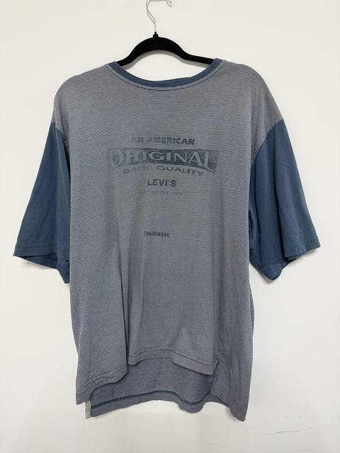 Camiseta Levi's Vintage 1995 Rayas Color Block | Made in USA | Talla M Oversize 90s
