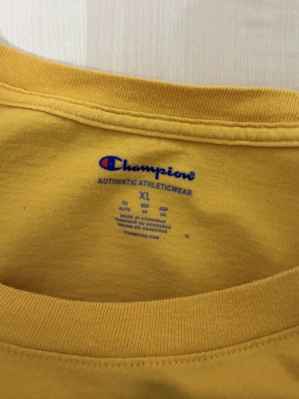 Champion Camiseta Amarillo Mostaza Talla XL Vintage Basica — foto 4