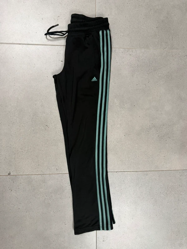 Adidas Climalite pantalón chándal mujer S negro turquesa — foto 4