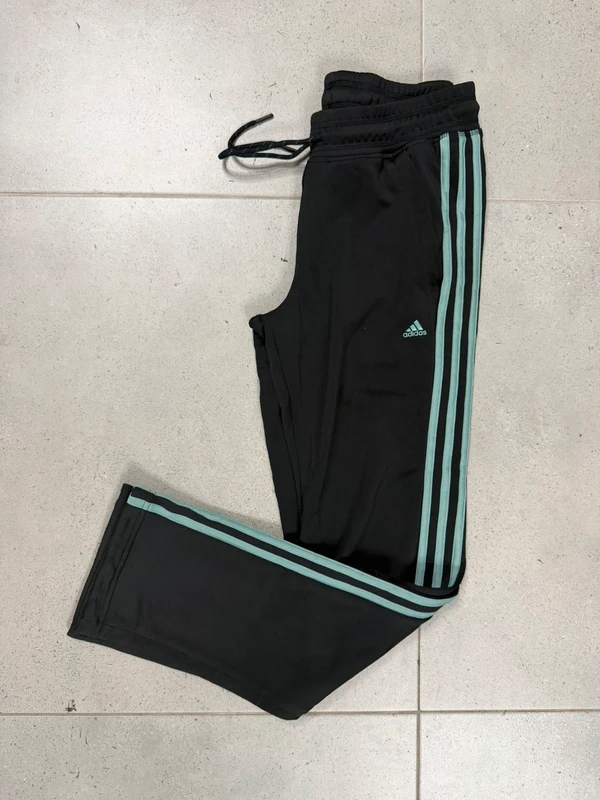 Adidas Climalite pantalón chándal mujer S negro turquesa — foto 5