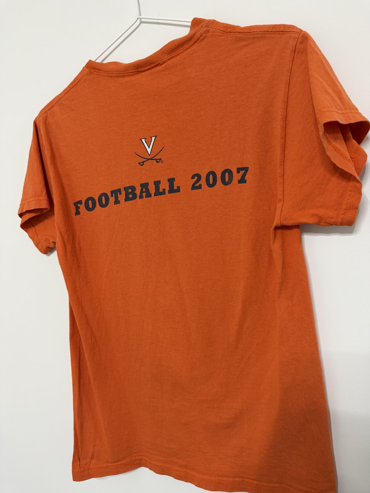 Nike Team Camiseta Virginia Cavaliers S Naranja Vintage NCAA — foto 4