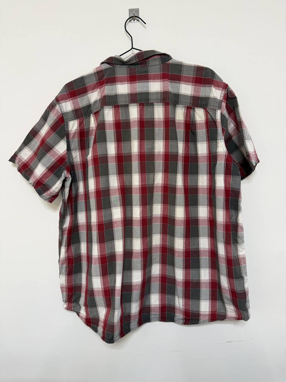 Camisa Manga Corta Carhartt Cuadros Rojo/Gris Talla XXL Regular — foto 3