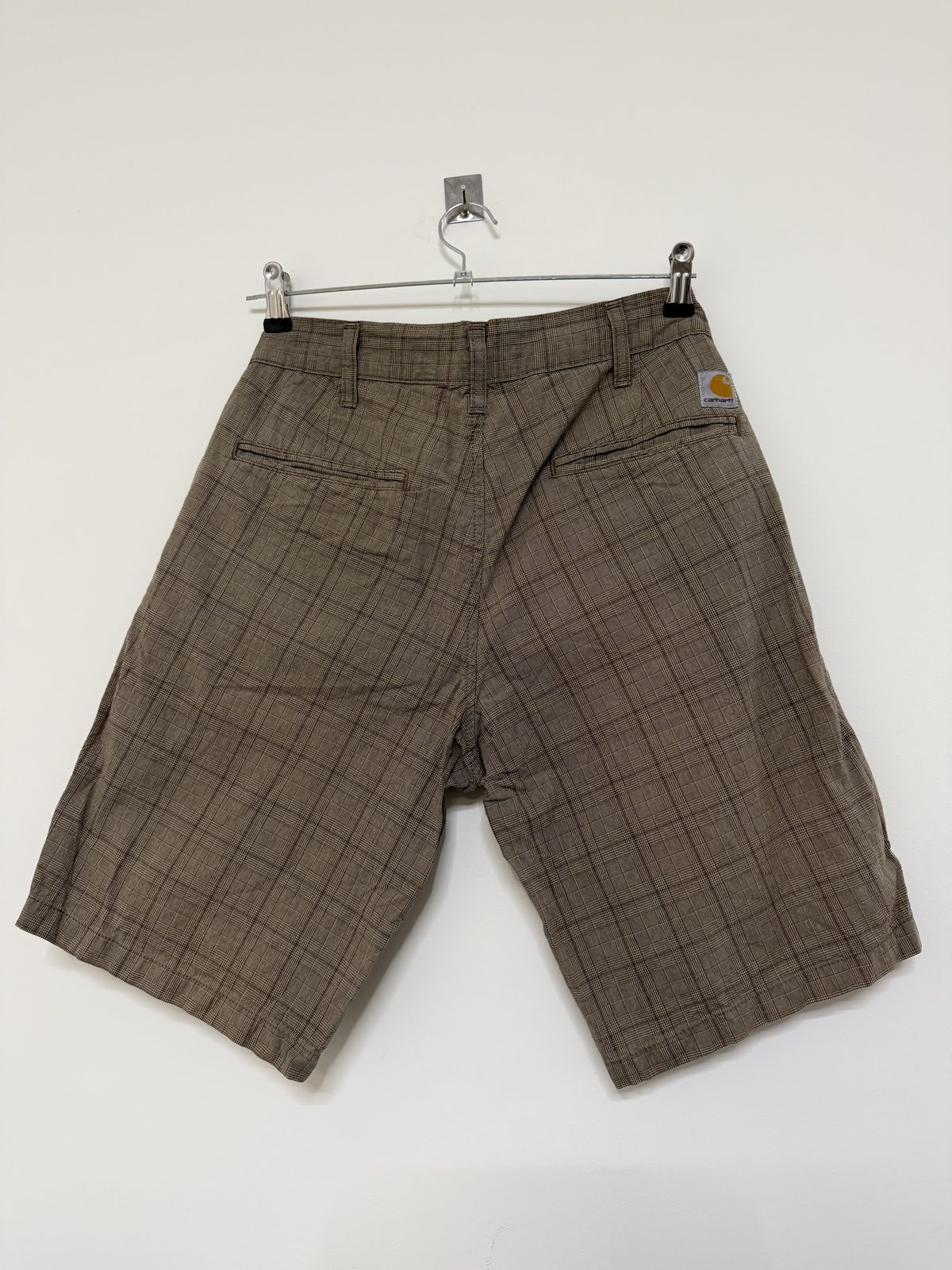 Carhartt Bermuda Presenter Talla 30 Marrón Cuadros Vintage — foto 2