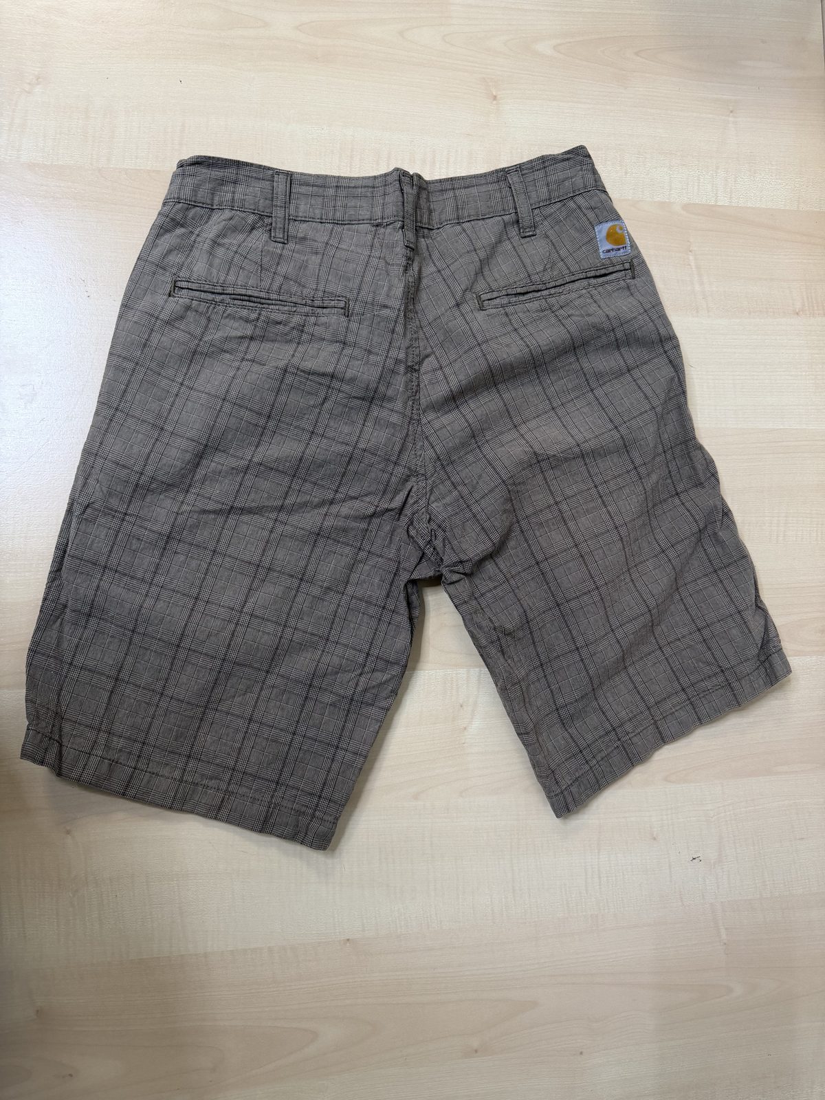 Carhartt Bermuda Presenter Talla 30 Marrón Cuadros Vintage — foto 4