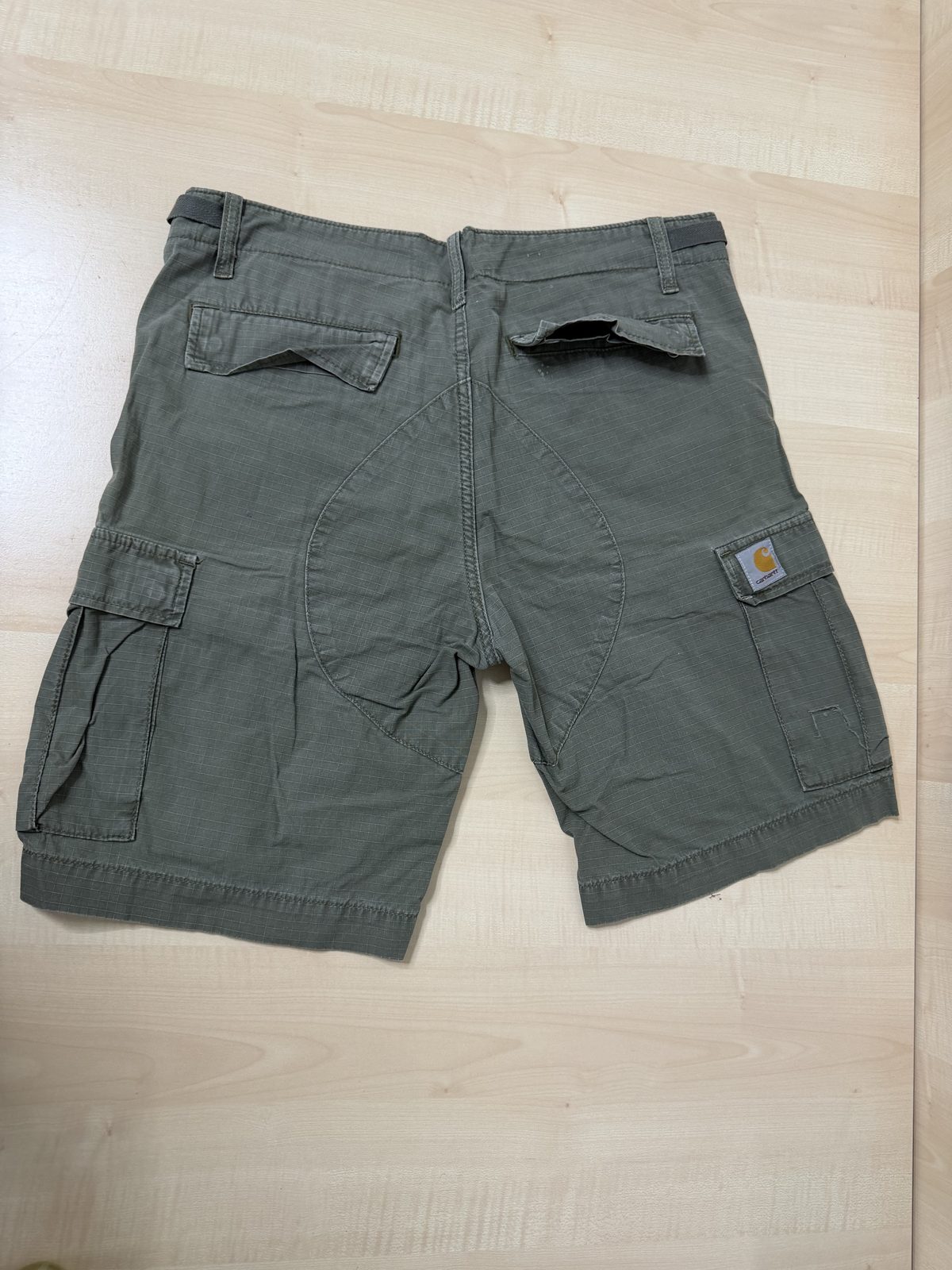 Bermuda cargo militar verde caqui Talla M/L ripstop vintage — foto 7