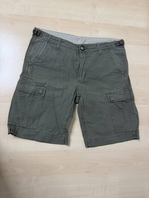 Bermuda cargo militar verde caqui Talla M/L ripstop vintage