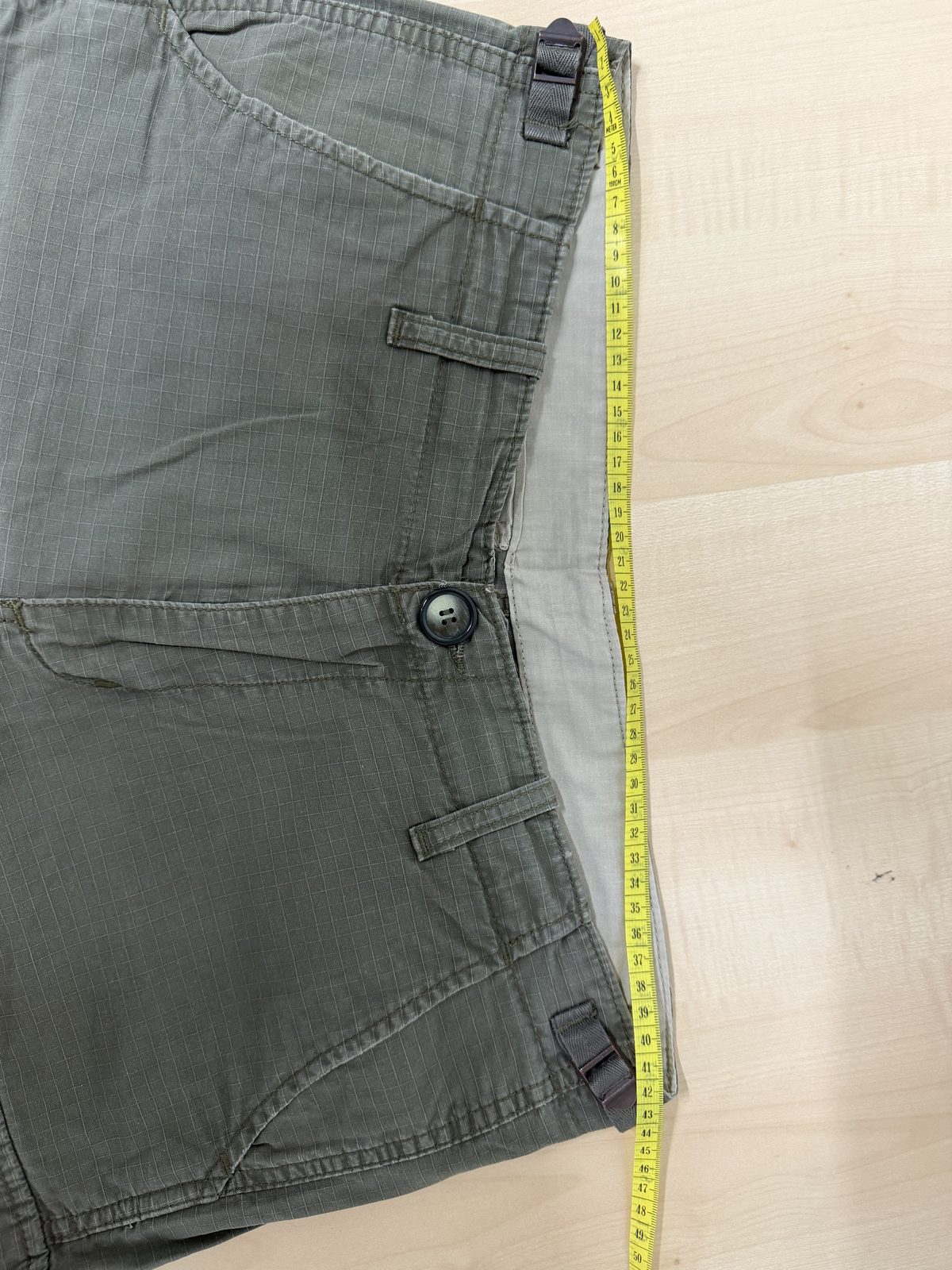 Bermuda cargo militar verde caqui Talla M/L ripstop vintage — foto 5
