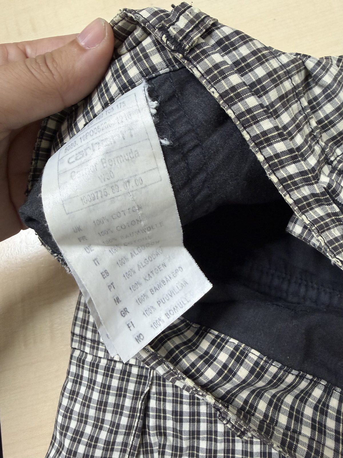 Carhartt bermuda cargo cuadros W30 vintage streetwear — foto 3