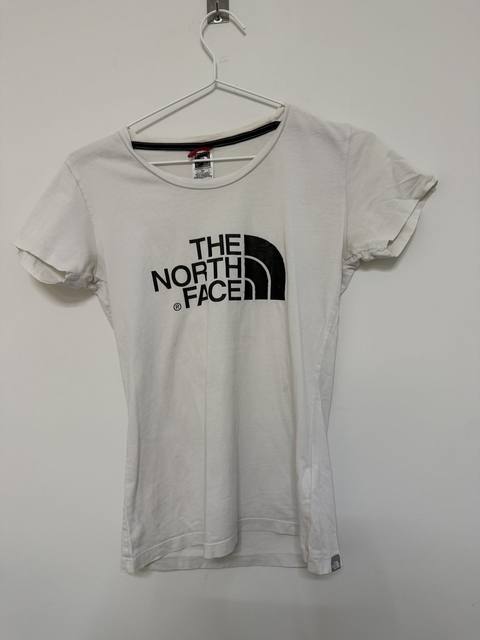 Camiseta The North Face blanca Mujer Talla S - Logo Básico Gorpcore
