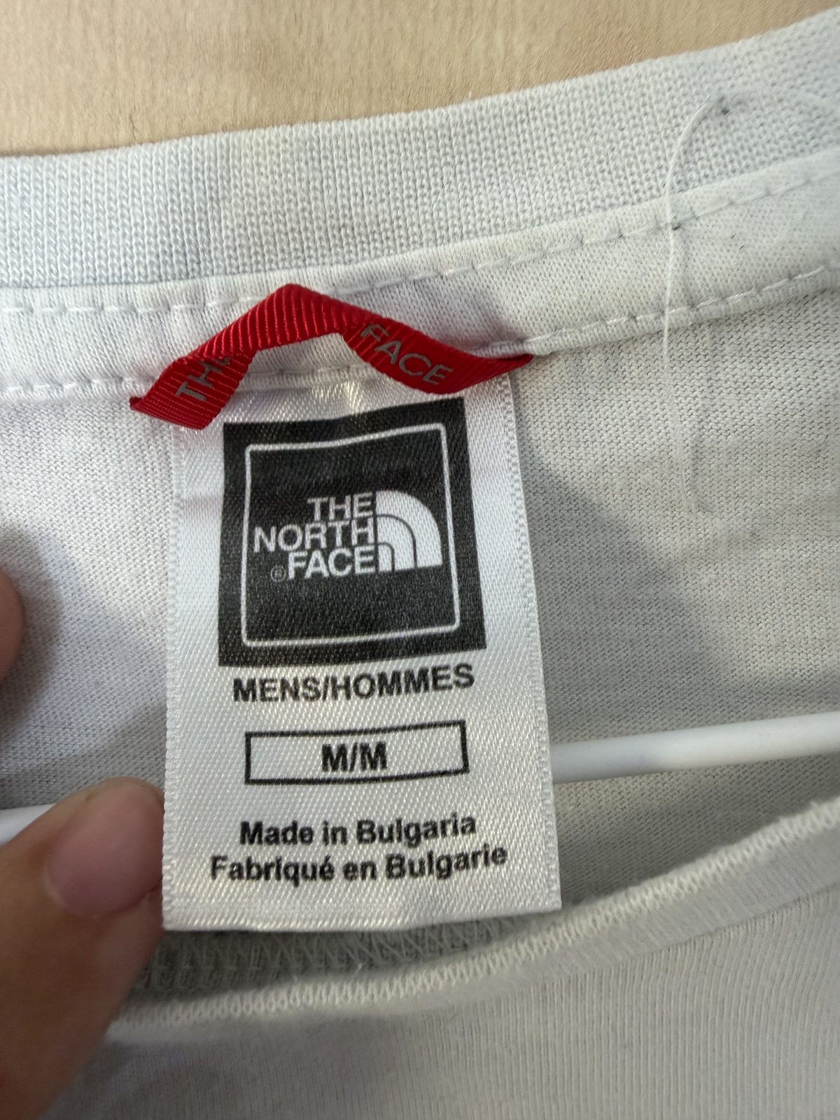 The North Face camiseta blanca puño canalé básica outdoor — foto 3
