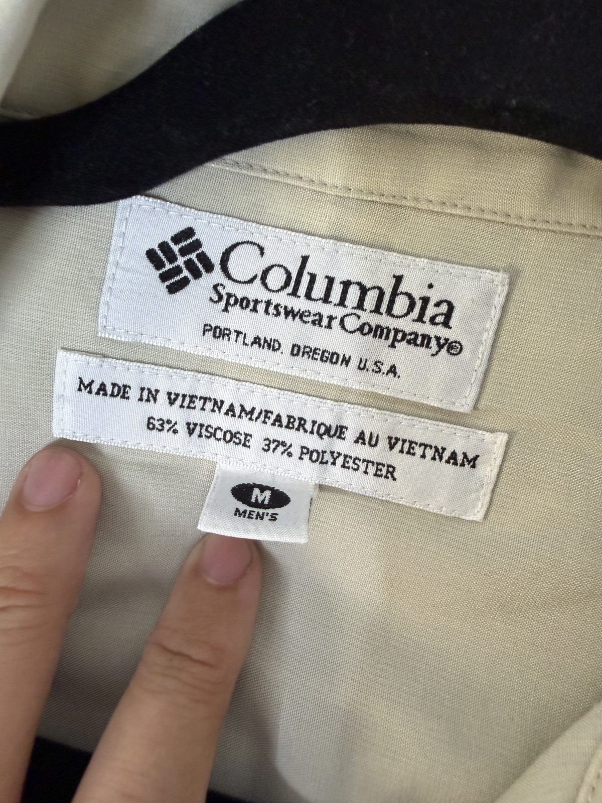 Camisa Columbia Sportswear Talla M Beige Vintage Outdoor — foto 6