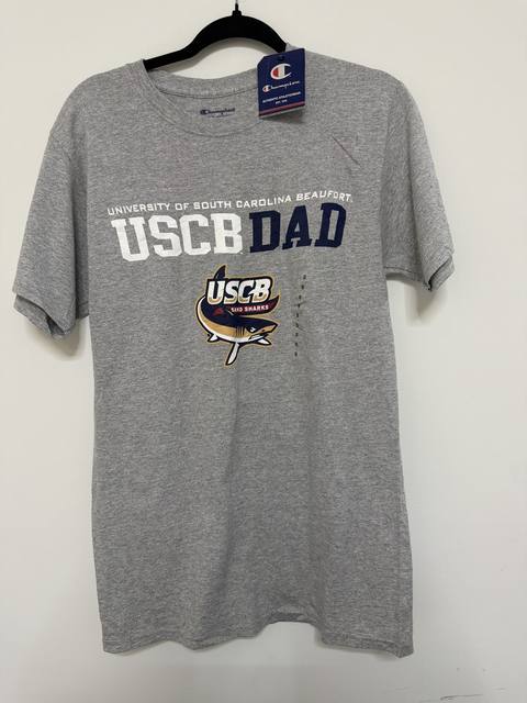Champion camiseta USCB Sand Sharks talla S gris vintage
