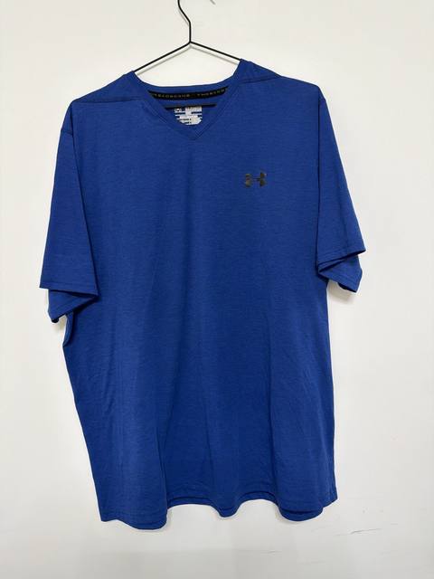 Under Armour Camiseta Threadborne Talla 2XL Azul HeatGear