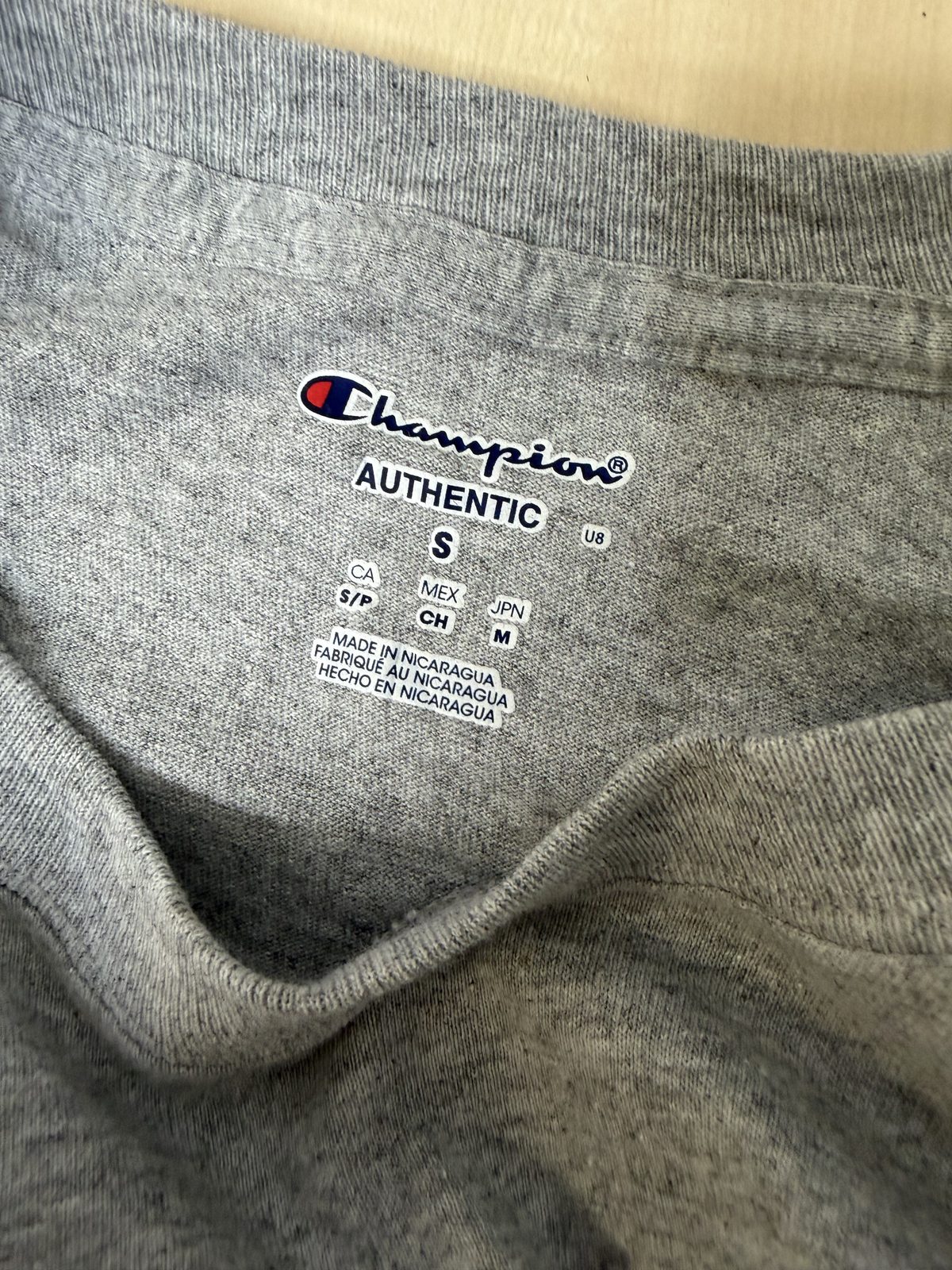Champion Authentic camiseta gris S nueva Carolina Beaufort — foto 4