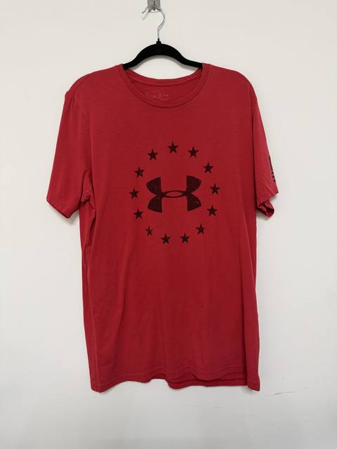 Under Armour Camiseta Roja Estrellas Talla XL Deportiva