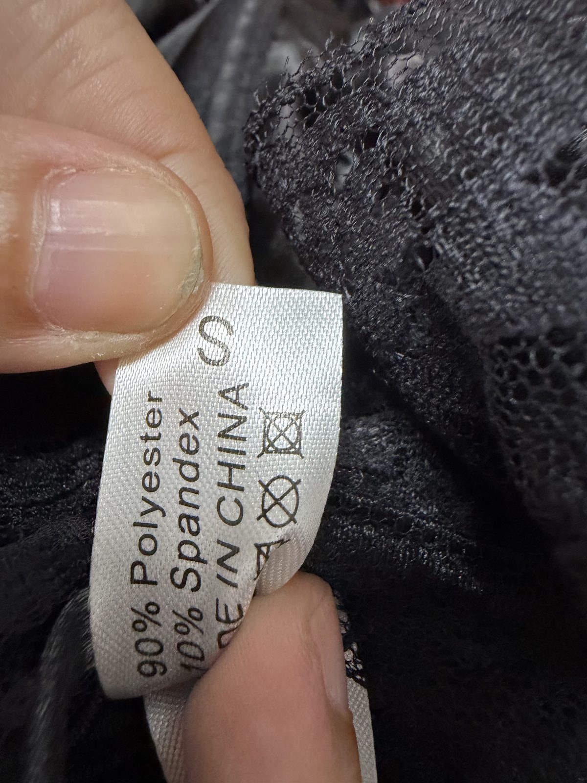 Corsé negro encaje talla S lace-up gótico lencería — foto 4
