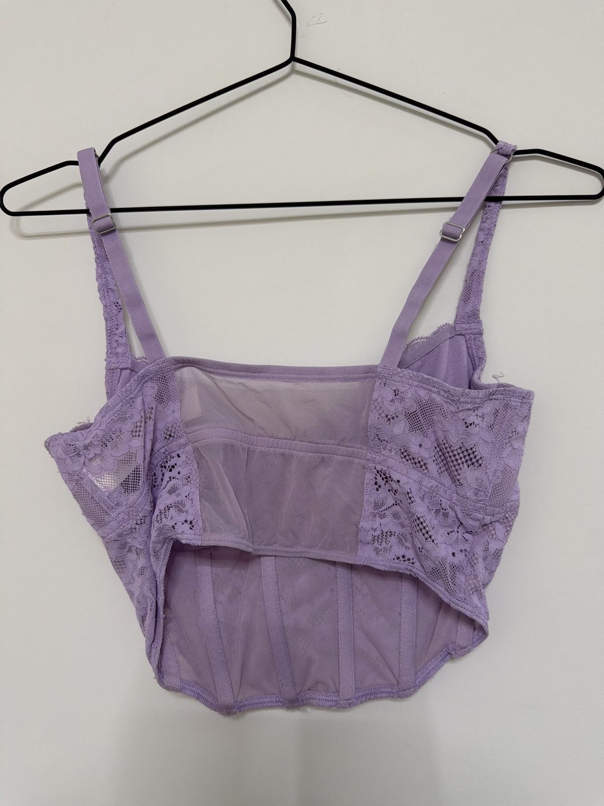 Gilly Hicks Top Corsé Encaje Lila Talla M Y2K Bralette — foto 2