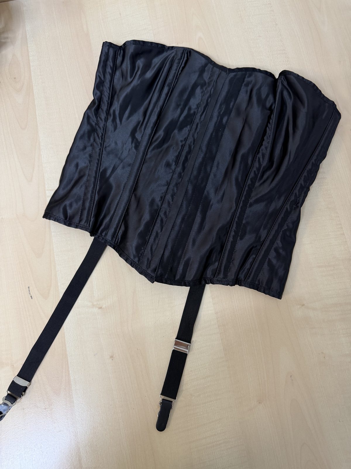 Corsé bustier Leg Avenue negro Talla L gótico burlesque