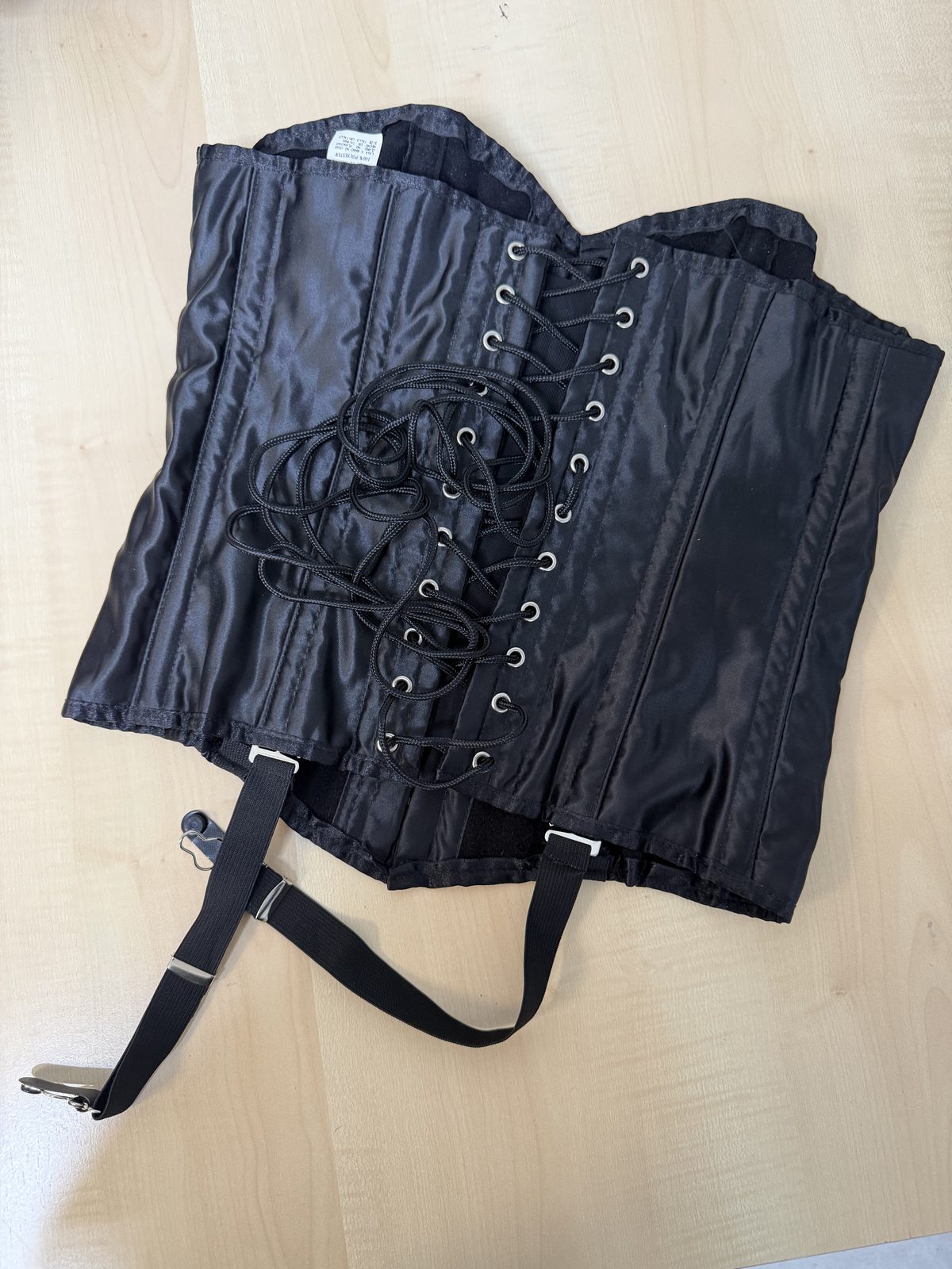 Corsé bustier Leg Avenue negro Talla L gótico burlesque — foto 3