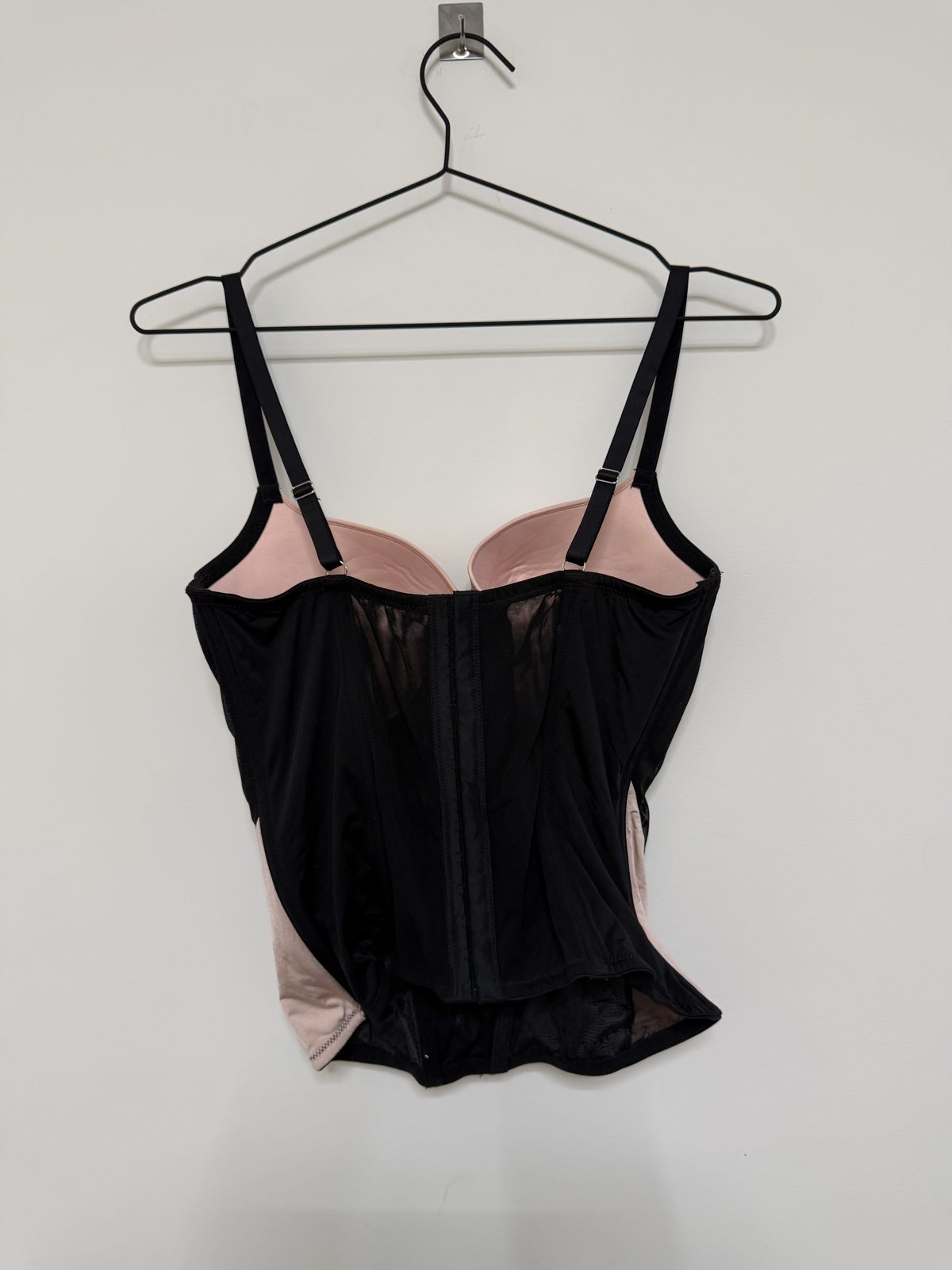 Bras N Things corse bustier Talla 14D Negro encaje vintage — foto 4
