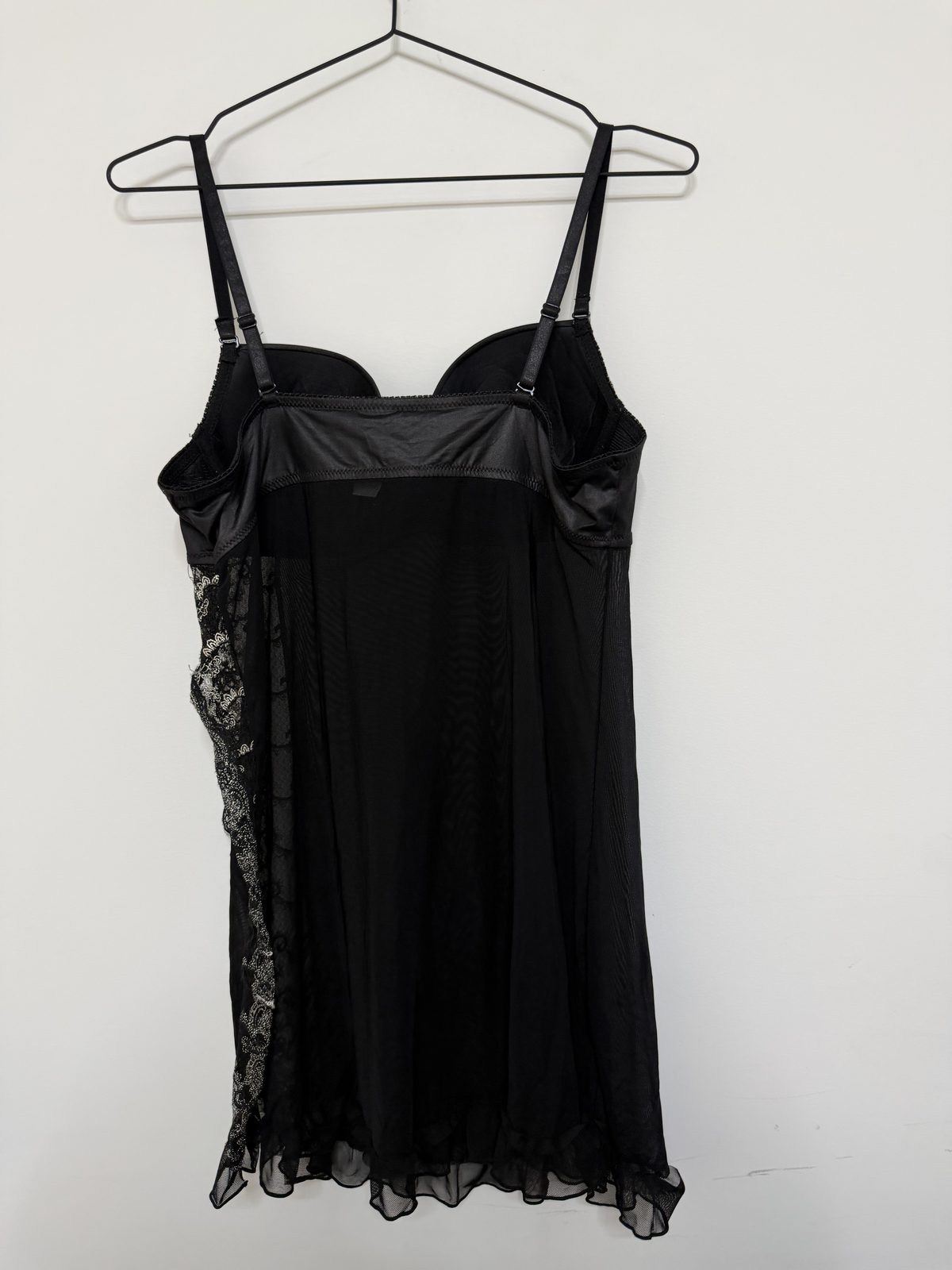 Bloomin Babydoll Lencería Negro Talla XL/40B Encaje Sexy — foto 3