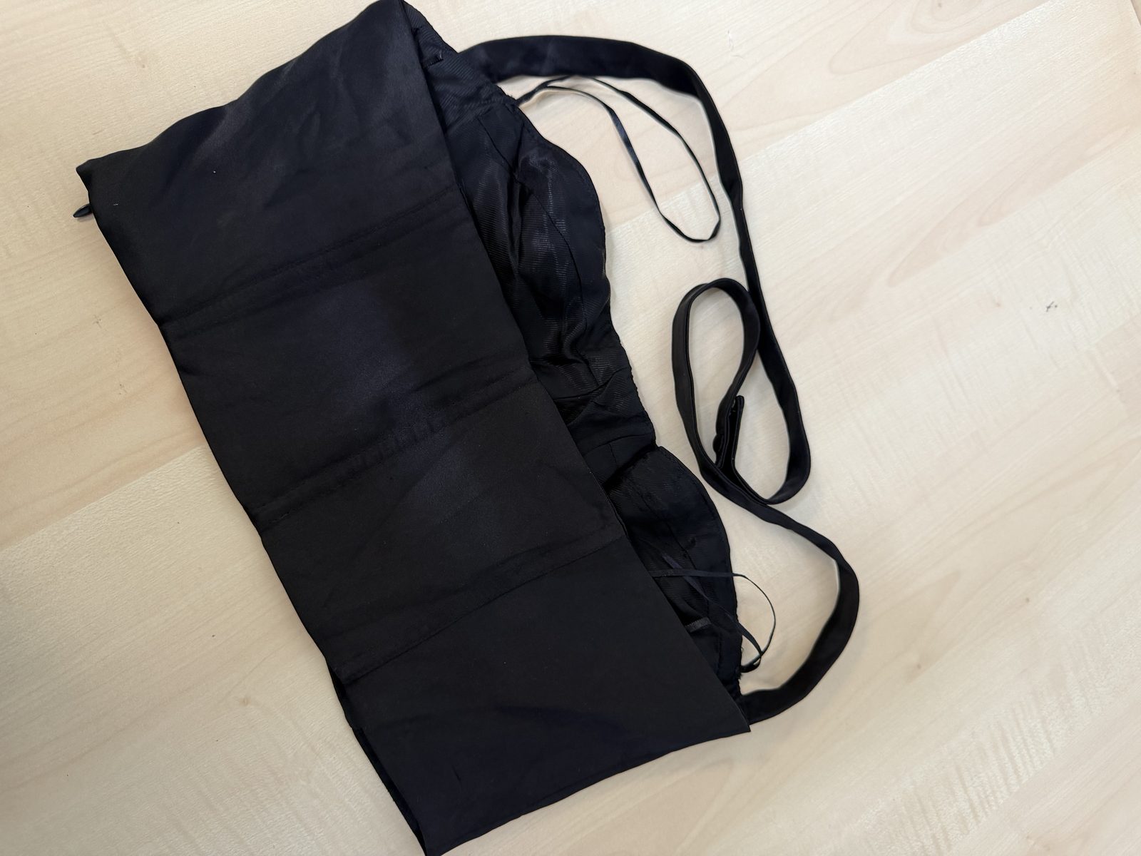 Zara Corsé negro satinado Talla M tirantes anudados fiesta — foto 3