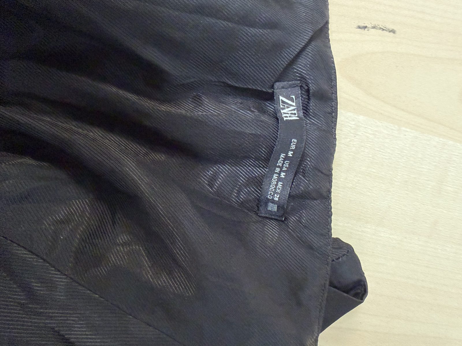 Zara Corsé negro satinado Talla M tirantes anudados fiesta — foto 4