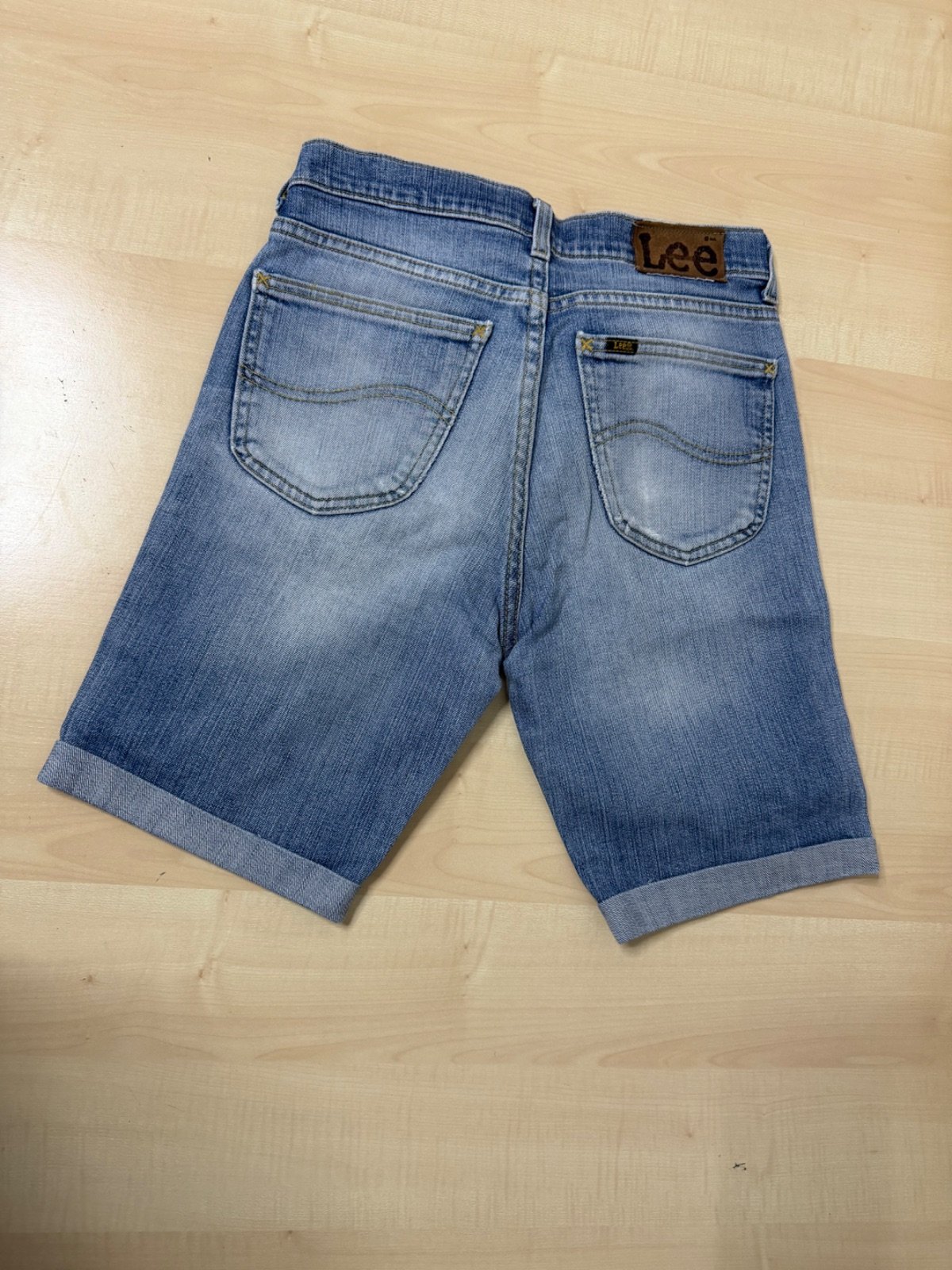 Lee Bermuda Vaquera Hombre Azul Claro Vintage — foto 2
