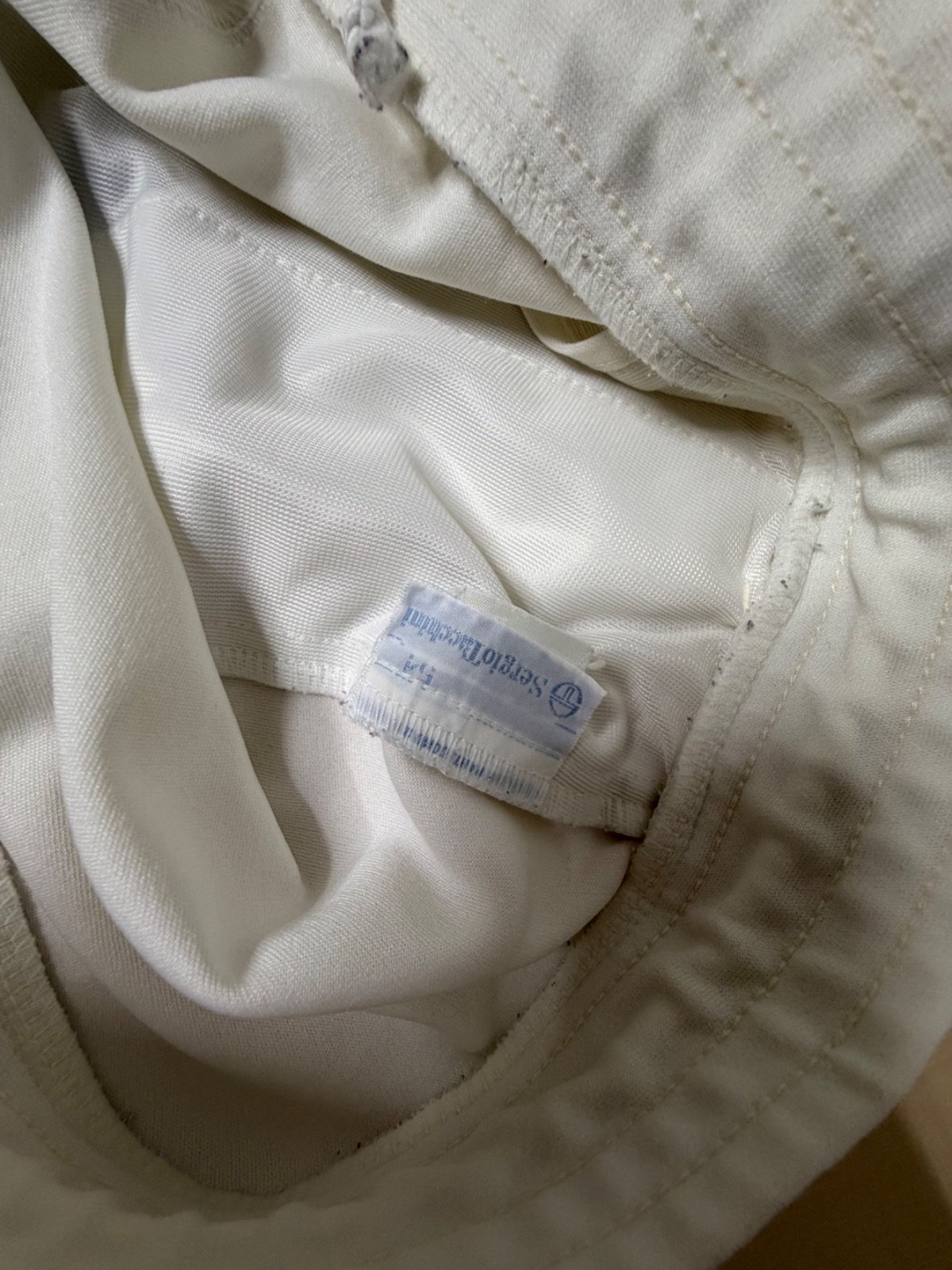 Sergio Tacchini short deportivo blanco L/XL vintage 90s — foto 4