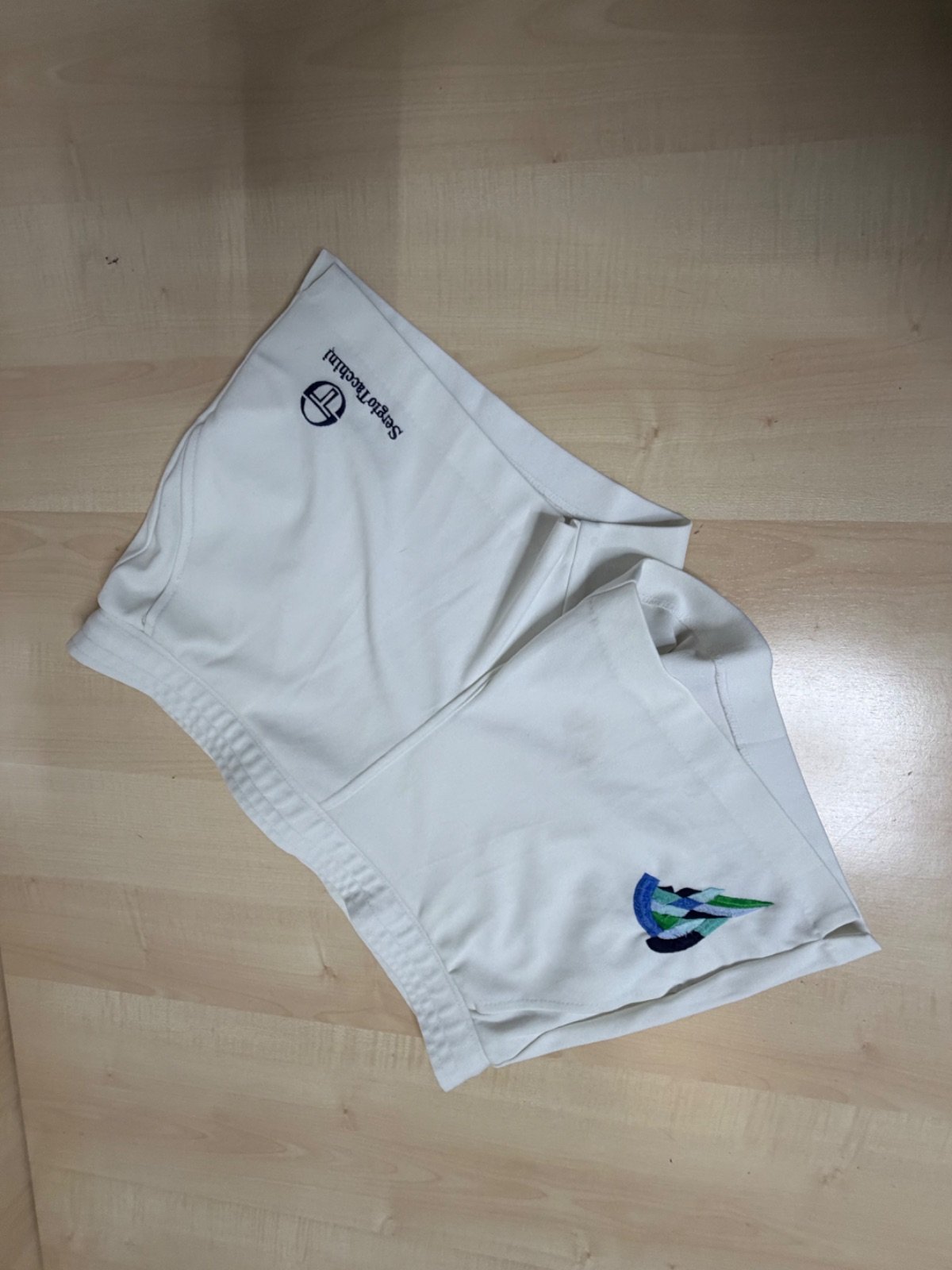 Sergio Tacchini short deportivo blanco L/XL vintage 90s