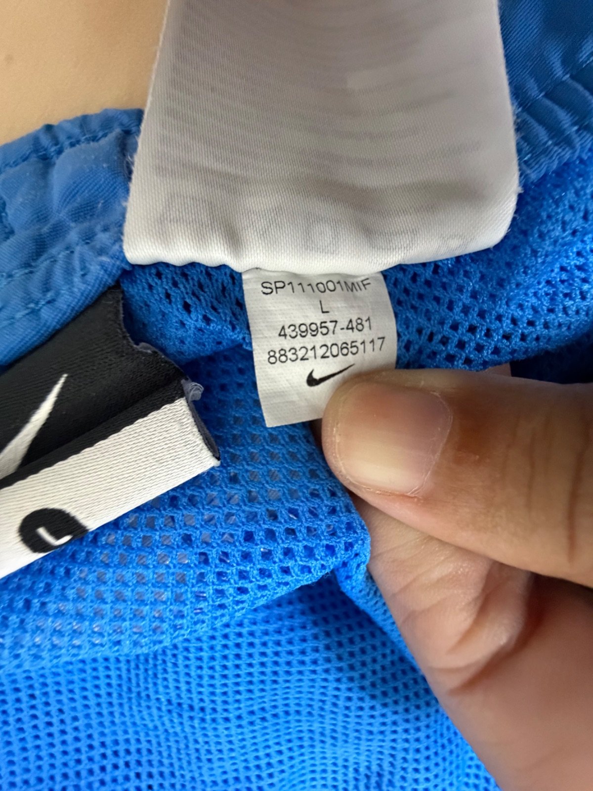 Nike pantalón corto deportivo azul Talla L Vintage Streetwear — foto 4