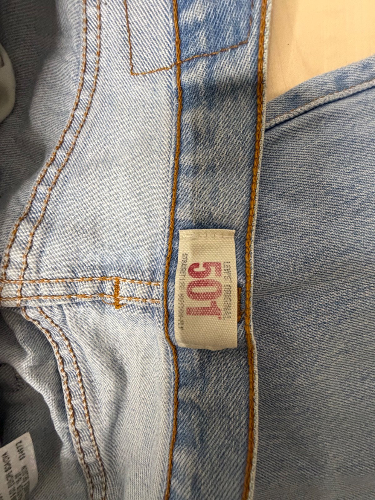 Levi's 501 vaquero hombre azul claro vintage lavado — foto 5