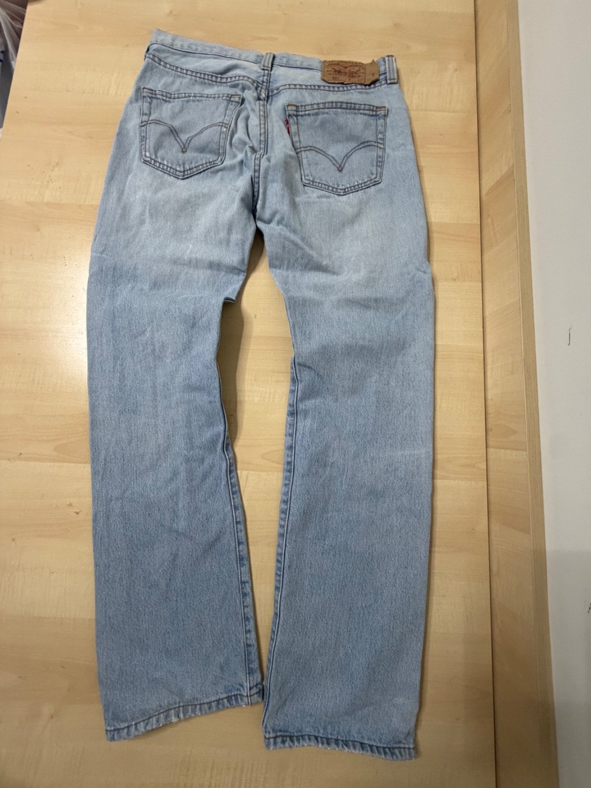 Levi's 501 vaquero hombre azul claro vintage lavado — foto 2