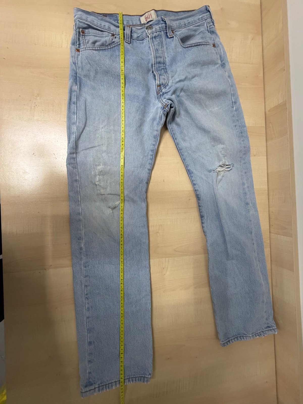 Levi's 501 vaquero hombre azul claro vintage lavado — foto 8