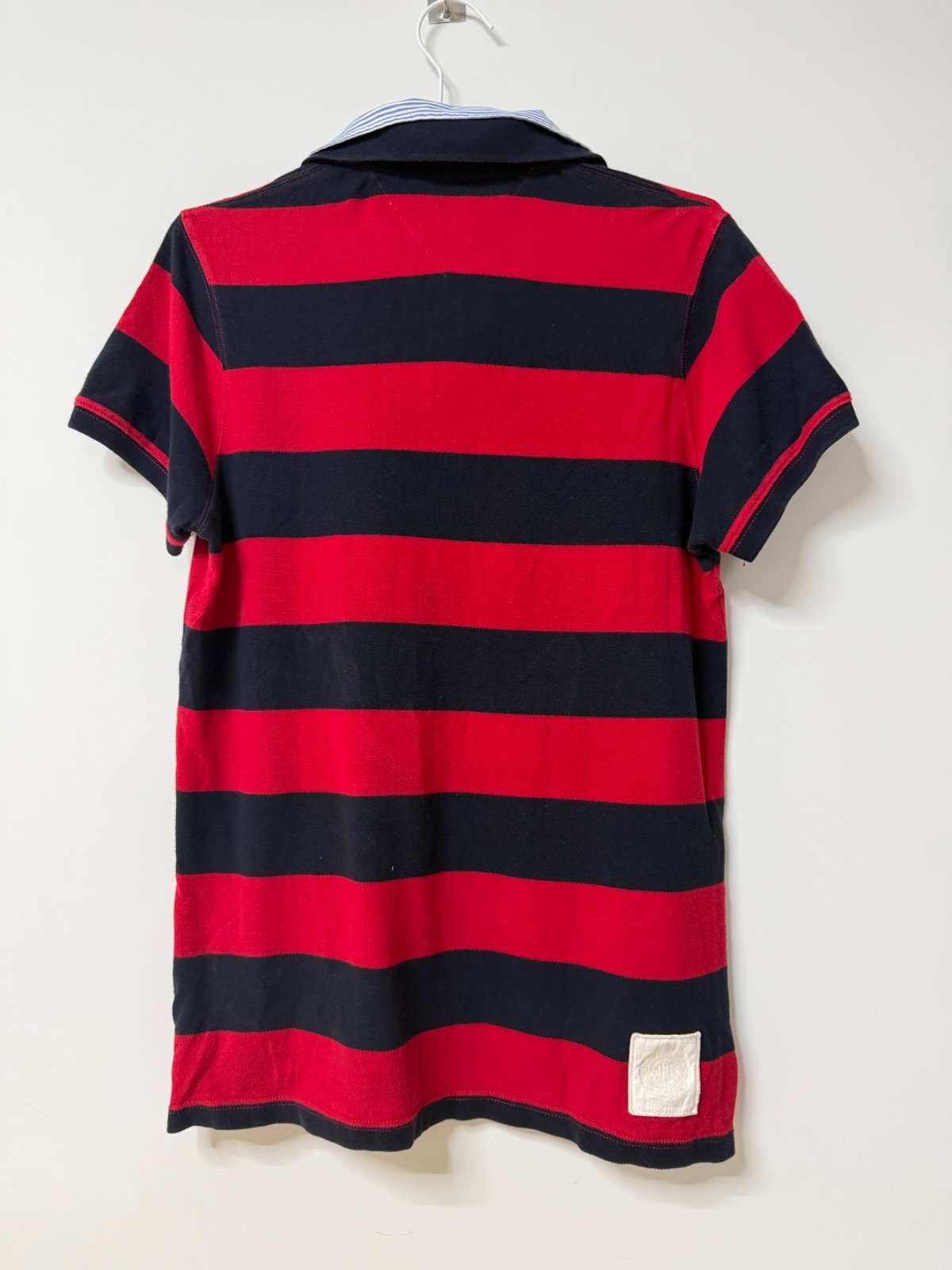 Polo Tommy Hilfiger Rayas Rojo y Azul Marino Talla M Slim Fit — foto 2