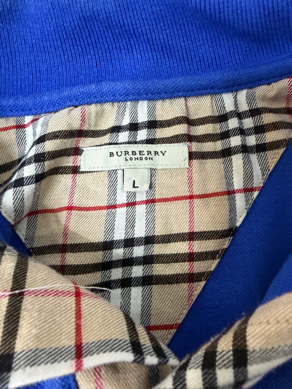 Burberry polo azul klein manga corta vintage caballero — foto 4