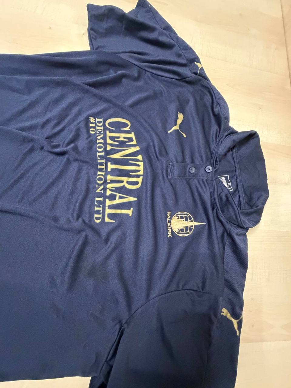 Polo Puma Falkirk FC Teamwear Oficial - Talla XXL, azul marino — foto 5