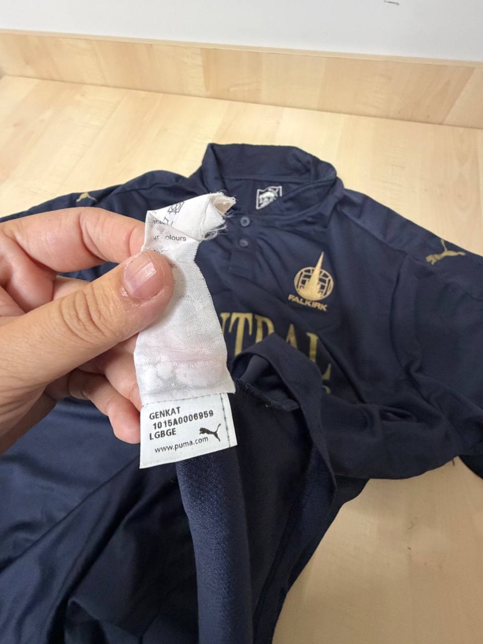 Polo Puma Falkirk FC Teamwear Oficial - Talla XXL, azul marino — foto 6
