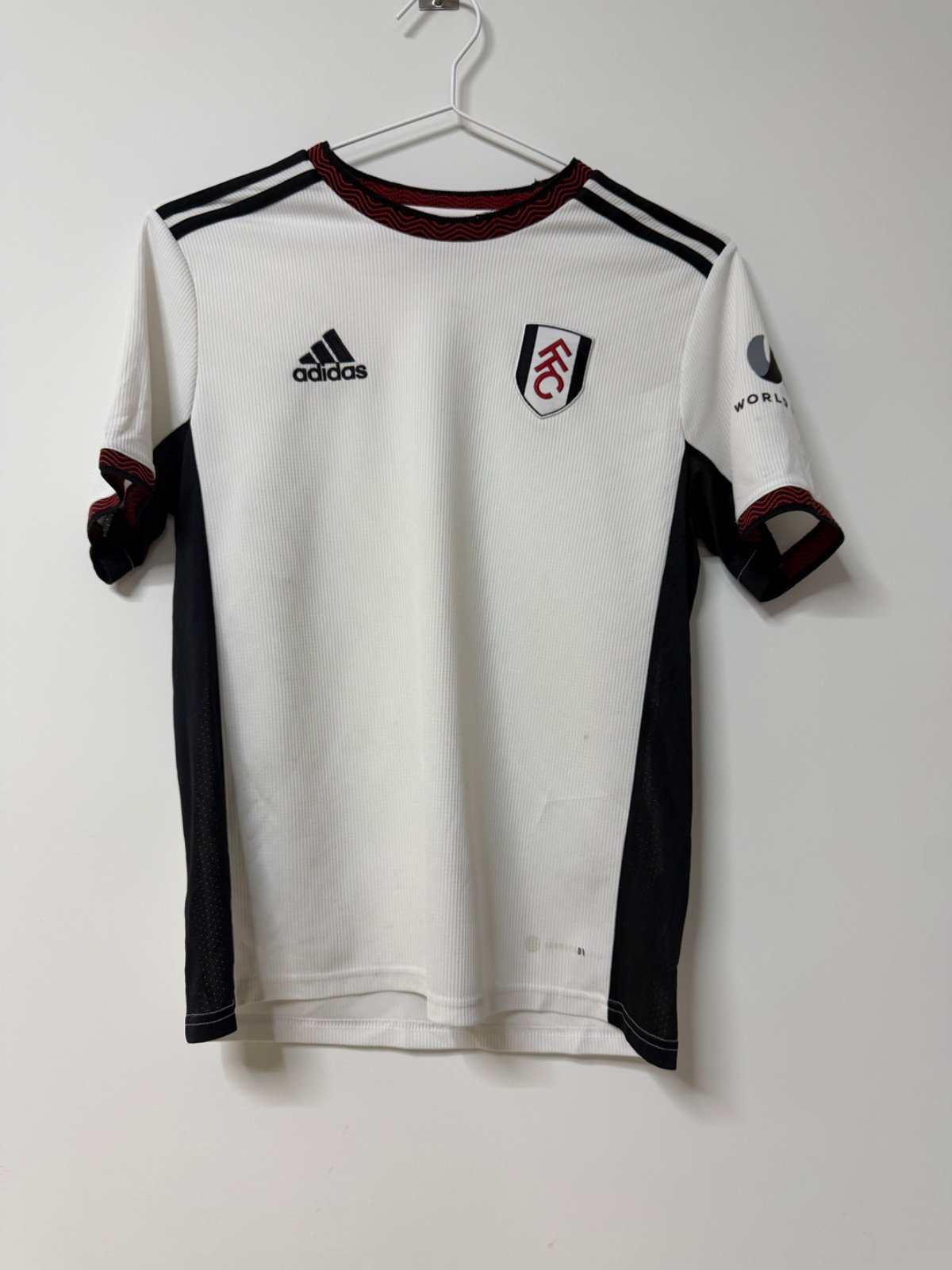 Adidas camiseta Fulham FC 1ª equipación blanca vintage