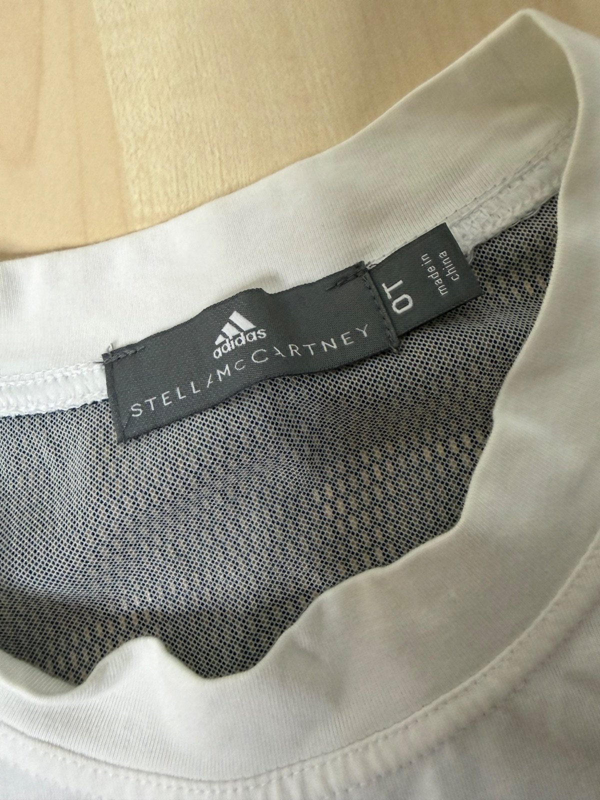 Adidas by Stella McCartney camiseta técnica T0 blanca deporte — foto 3