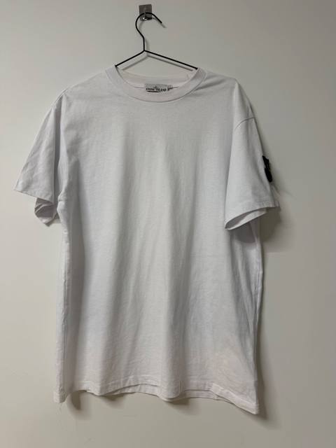 Stone Island camiseta blanca Talla L parche insignia streetwear
