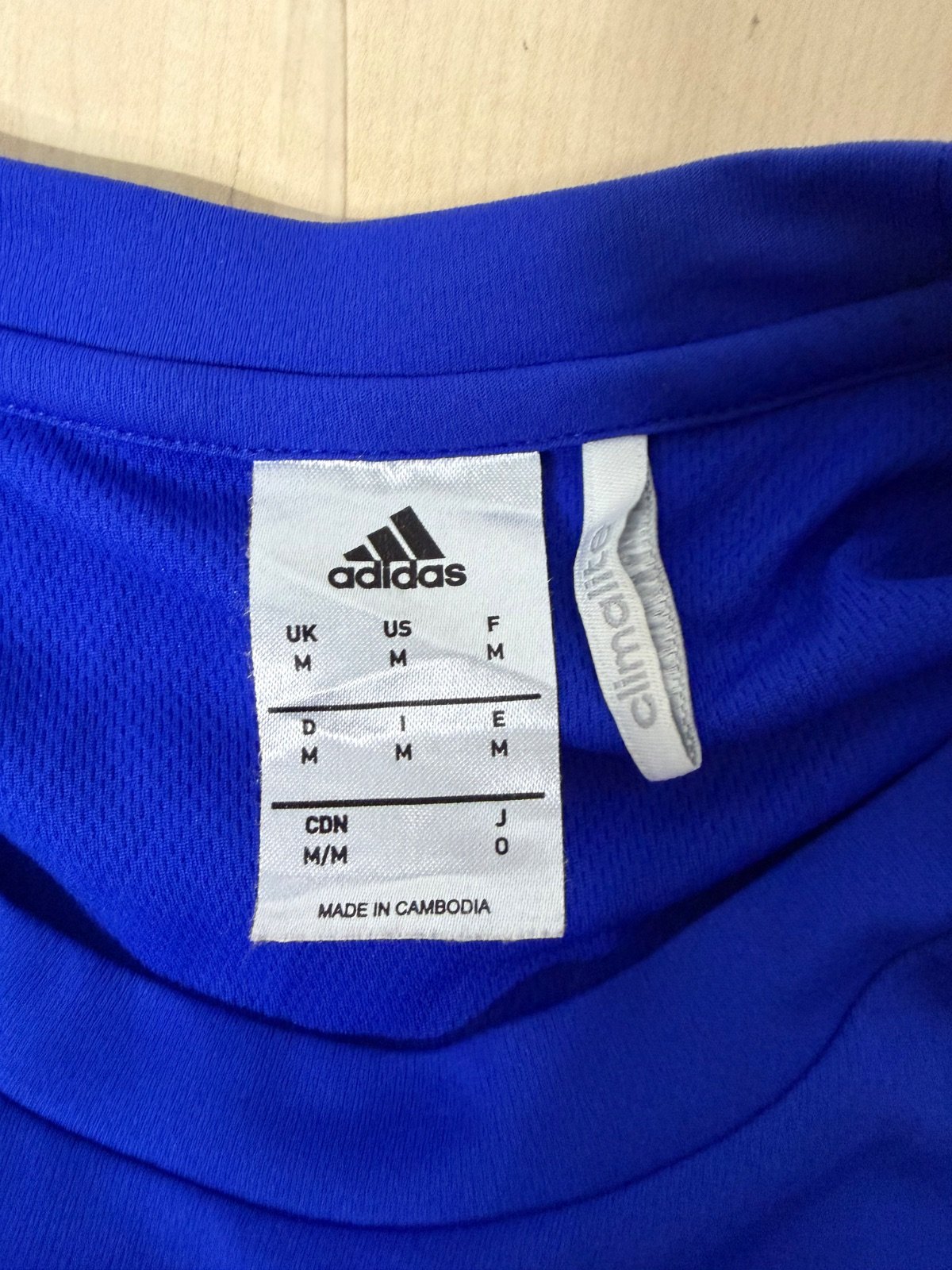 Camiseta Adidas Climalite Ocean Cross Tenerife Azul Vintage — foto 5
