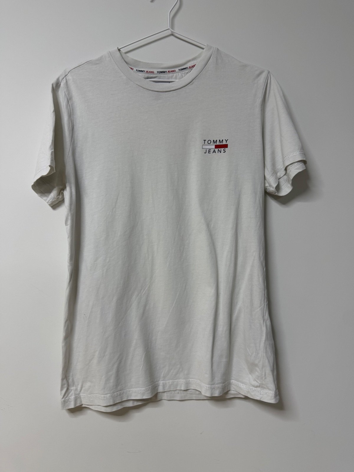 Camiseta Tommy Jeans Blanca Logo Clásico | Talla M | Original