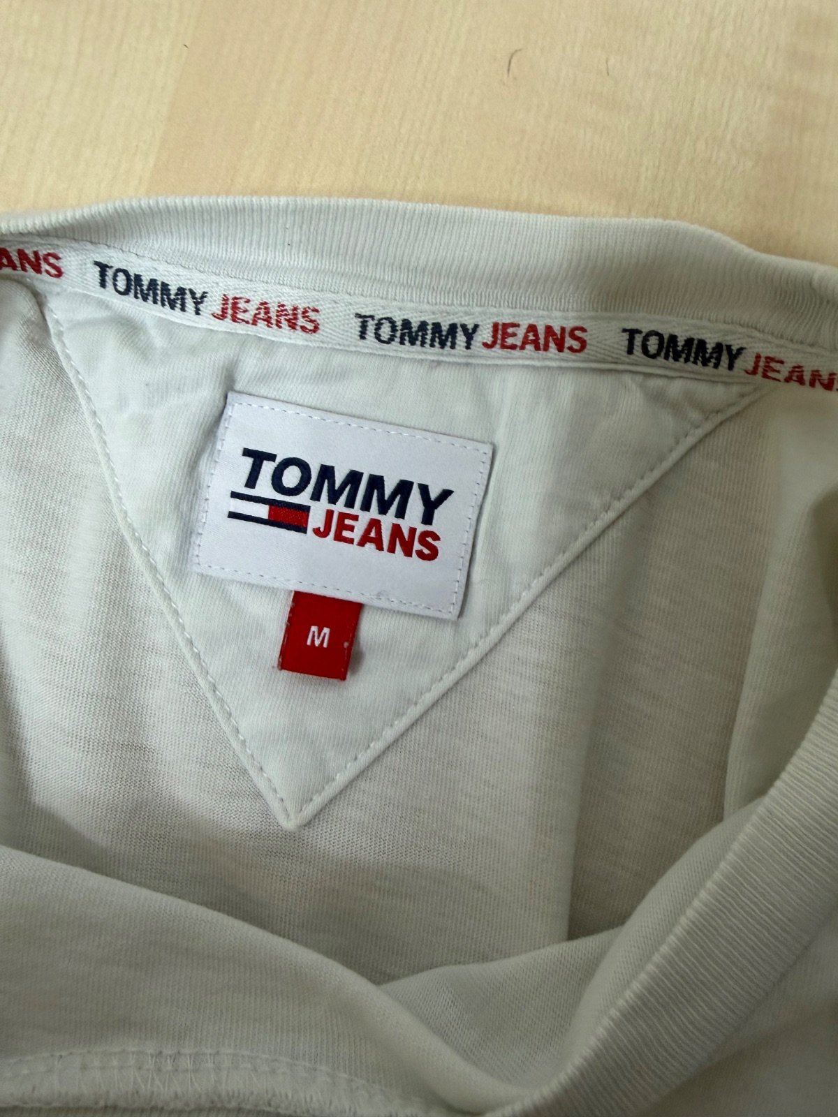 Camiseta Tommy Jeans Blanca Logo Clásico | Talla M | Original — foto 4