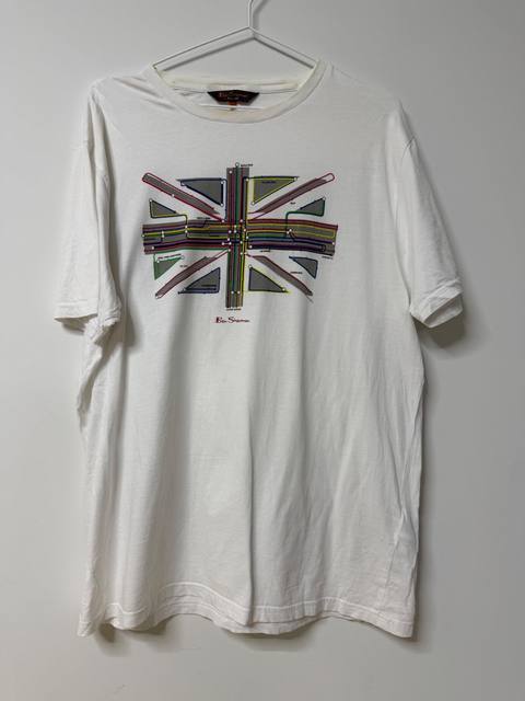 Ben Sherman camiseta Union Jack Londres Talla XL Vintage